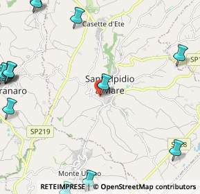 Mappa Via Ponti Oscuri, 63811 Sant'Elpidio a Mare FM, Italia (3.7625)