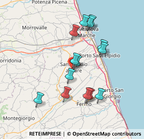 Mappa Via Ponti Oscuri, 63811 Sant'Elpidio a Mare FM, Italia (6.955)