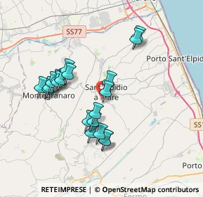 Mappa Via Ponti Oscuri, 63811 Sant'Elpidio a Mare FM, Italia (3.4865)