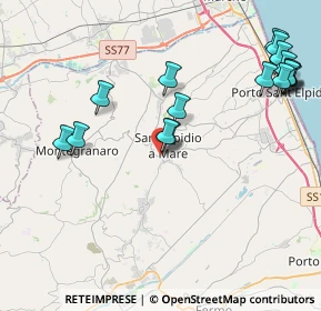 Mappa Via Ponti Oscuri, 63811 Sant'Elpidio a Mare FM, Italia (5.05529)