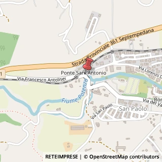 Mappa Zona Campagnano, 40, 62027 San Severino Marche, Macerata (Marche)