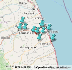 Mappa Via Trivio, 63812 Montegranaro FM, Italia (9.54917)