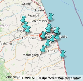 Mappa Via Trivio, 63812 Montegranaro FM, Italia (10.498)