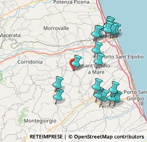 Mappa Via Trivio, 63812 Montegranaro FM, Italia (8.63105)