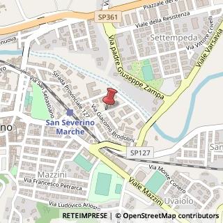 Mappa Via mattei enrico 11, 62027 San Severino Marche, Macerata (Marche)