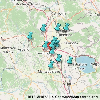 Mappa A1 Milano - Napoli, 52045 Foiano della Chiana AR, Italia (9.30154)