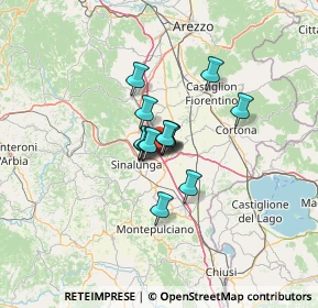 Mappa Milano - Napoli, 52045 Foiano della Chiana AR, Italia (6.90357)