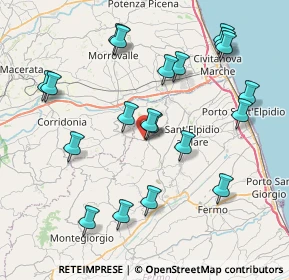 Mappa Via Fermana Nord, 63812 Montegranaro FM, Italia (8.746)
