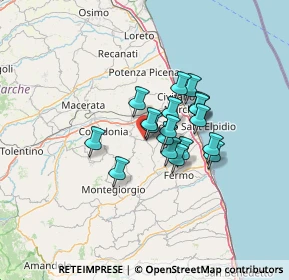 Mappa Via Fermana Nord, 63812 Montegranaro FM, Italia (9.11316)