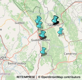 Mappa Via Fratelli Tromba, 06023 Gualdo Tadino PG, Italia (11.247)