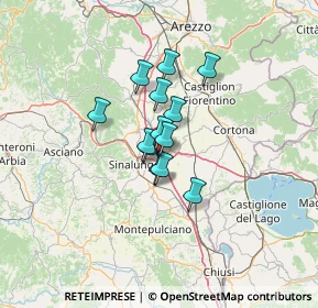 Mappa Via Farniole, 52045 Foiano della Chiana AR, Italia (8.14615)