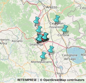 Mappa Via Farniole, 52045 Foiano della Chiana AR, Italia (6.91071)
