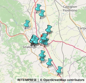 Mappa Via Farniole, 52045 Foiano della Chiana AR, Italia (5.4305)