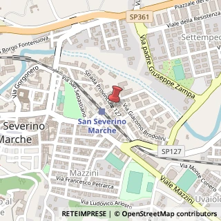 Mappa Viale Europa, 40, 62027 San Severino Marche, Macerata (Marche)