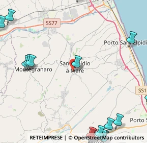 Mappa Via Bulgarini, 63811 Sant'Elpidio a Mare FM, Italia (7.4535)