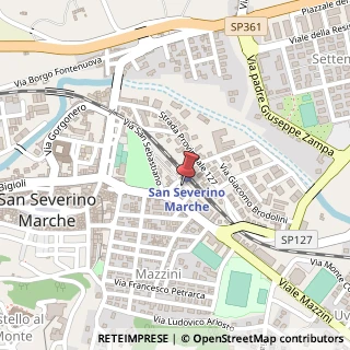 Mappa Via Giuseppe Mazzini, 7, 62027 San Severino Marche, Macerata (Marche)
