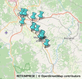 Mappa Via S. Giusto, 53014 Monteroni d'Arbia SI, Italia (5.02643)