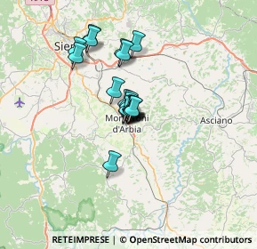 Mappa Via S. Giusto, 53014 Monteroni d'Arbia SI, Italia (3.933)