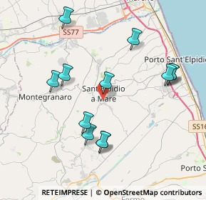 Mappa Via delle Boccette, 63811 Sant'Elpidio a Mare FM, Italia (4.1175)