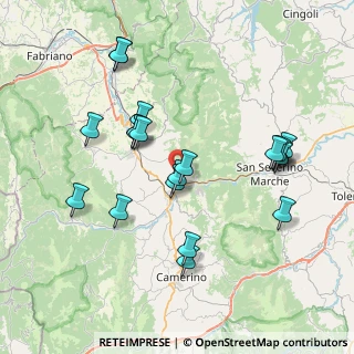 Mappa Località Fornaci, 62022 Gagliole MC, Italia (8.0065)