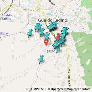 Mappa Via Giacomo Leopardi, 06023 Gualdo Tadino PG, Italia (0.37037)