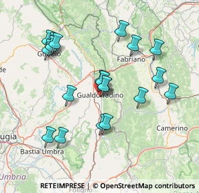 Mappa Via Giacomo Leopardi, 06023 Gualdo Tadino PG, Italia (15.0795)