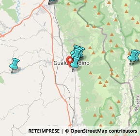 Mappa Via Giacomo Leopardi, 06023 Gualdo Tadino PG, Italia (4.36545)