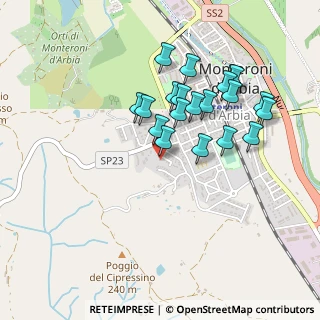 Mappa Via del Leccio, 53014 Monteroni D'arbia SI, Italia (0.4335)