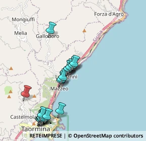 Mappa Via Luigi Rizzo ang, 98037 Letojanni ME, Italia (2.283)