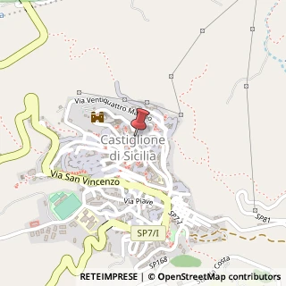 Mappa Via M. Baracca, 2, 95012 Castiglione di Sicilia, Catania (Sicilia)