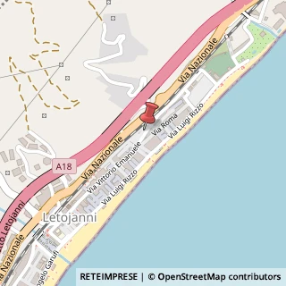 Mappa Via Vittorio Emanuele, 424, 98037 Letojanni, Messina (Sicilia)