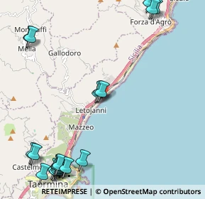 Mappa Via Rizzo L., 98037 Letojanni ME, Italia (3.412)