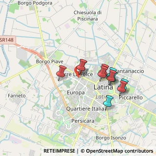Mappa Via Ticino, 04100 Latina LT, Italia (1.61182)
