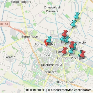 Mappa Via Ticino, 04100 Latina LT, Italia (2.37333)