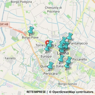 Mappa Via Ticino, 04100 Latina LT, Italia (1.69538)