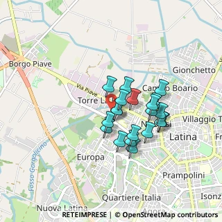 Mappa Via Ticino, 04100 Latina LT, Italia (0.694)