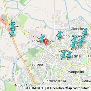 Mappa Via Ticino, 04100 Latina LT, Italia (1.42)