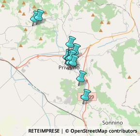 Mappa Via San Giovanni, 04015 Priverno LT, Italia (2.11667)