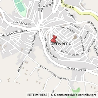 Mappa Via San Vito e Stella, 15, 04015 Priverno, Latina (Lazio)