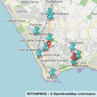 Mappa Via delle Cannuccie, 00042 Anzio RM, Italia (2.08364)