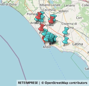 Mappa Via Stella, 00042 Anzio RM, Italia (9.6015)