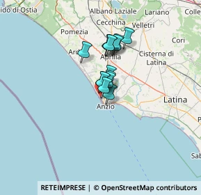 Mappa Via Stella, 00042 Anzio RM, Italia (8.07857)