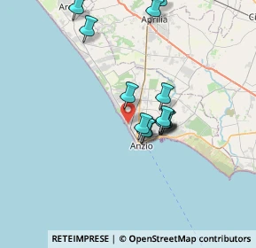 Mappa Via Stella, 00042 Anzio RM, Italia (6.57643)