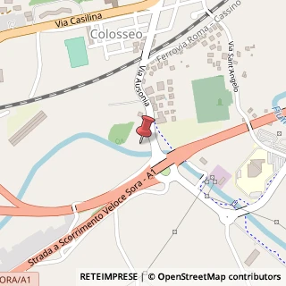 Mappa Via Ausonia Vecchia, 03043 Cassino FR, Italia, 03043 Cassino, Frosinone (Lazio)