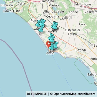 Mappa Via Odino, 00042 Anzio RM, Italia (10.80083)