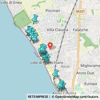 Mappa Via Rea Silvia, 00042 Anzio RM, Italia (1.029)