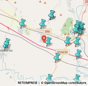 Mappa SP 276, 03030 Piedimonte San Germano FR, Italia (5.8465)