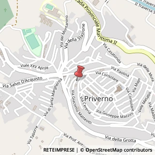 Mappa Via Giacomo Matteotti, 17, 04015 Priverno, Latina (Lazio)