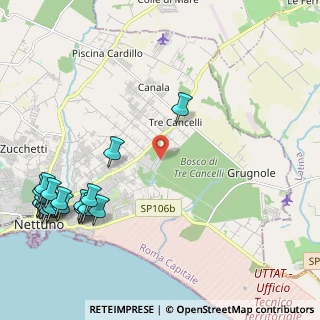 Mappa Via del Tridente, 00048 Nettuno RM, Italia (3.206)