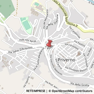 Mappa Via Ponza, 7, 04015 Priverno, Latina (Lazio)
